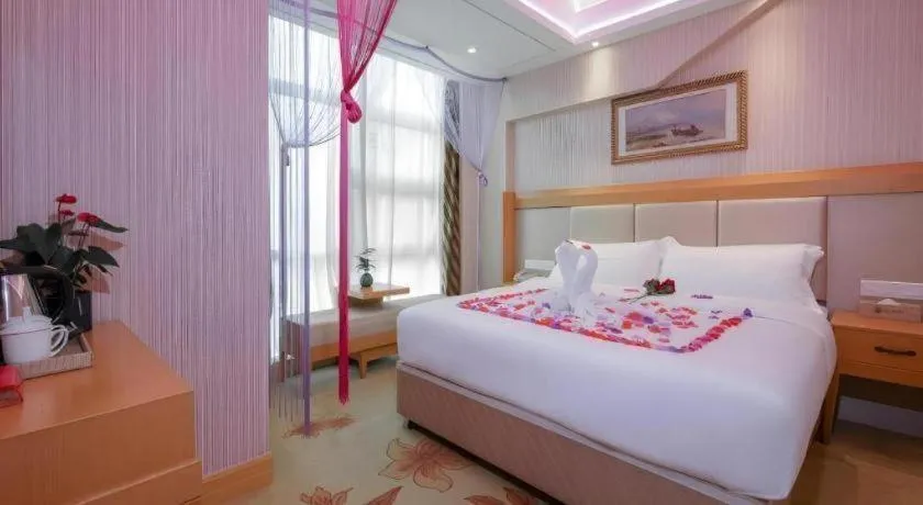 Bed in GreenTree Alliance Hotel Shenzhen Futian District Xiangmi Lake Xiangmei Mountain Metro Station