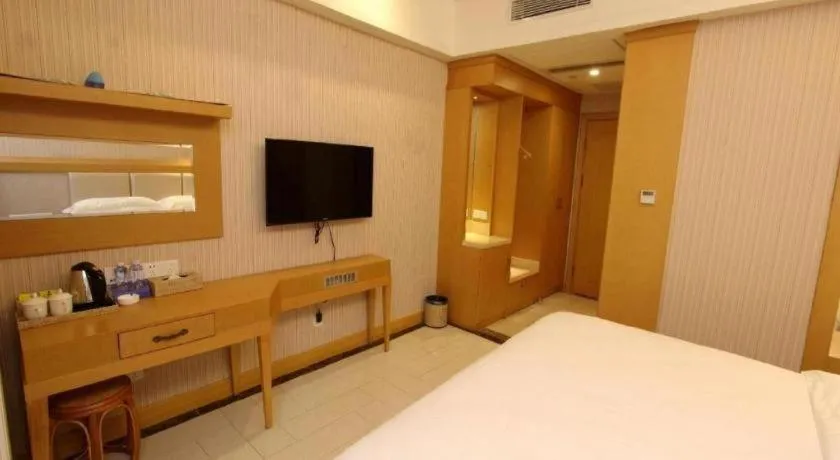 Bed in GreenTree Alliance Hotel Shenzhen Futian District Xiangmi Lake Xiangmei Mountain Metro Station