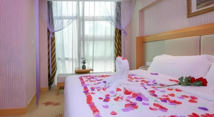 Bed in GreenTree Alliance Hotel Shenzhen Futian District Xiangmi Lake Xiangmei Mountain Metro Station
