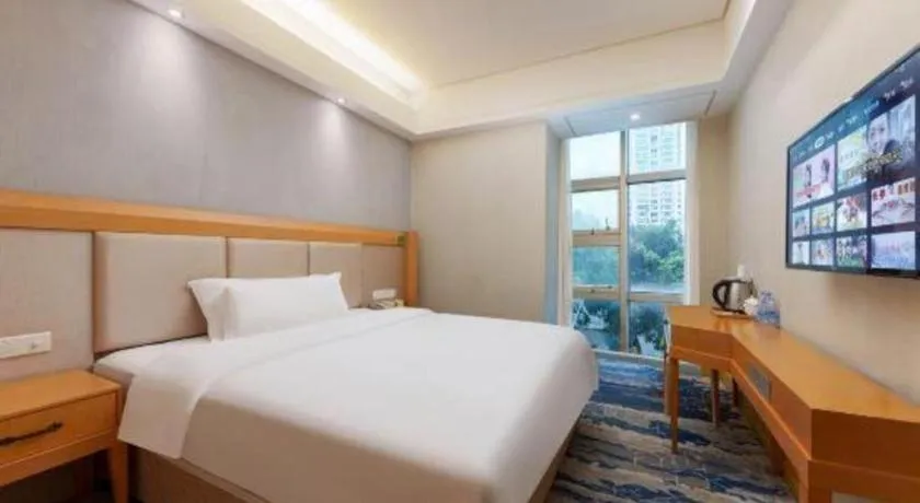 Bed in GreenTree Alliance Hotel Shenzhen Futian District Xiangmi Lake Xiangmei Mountain Metro Station