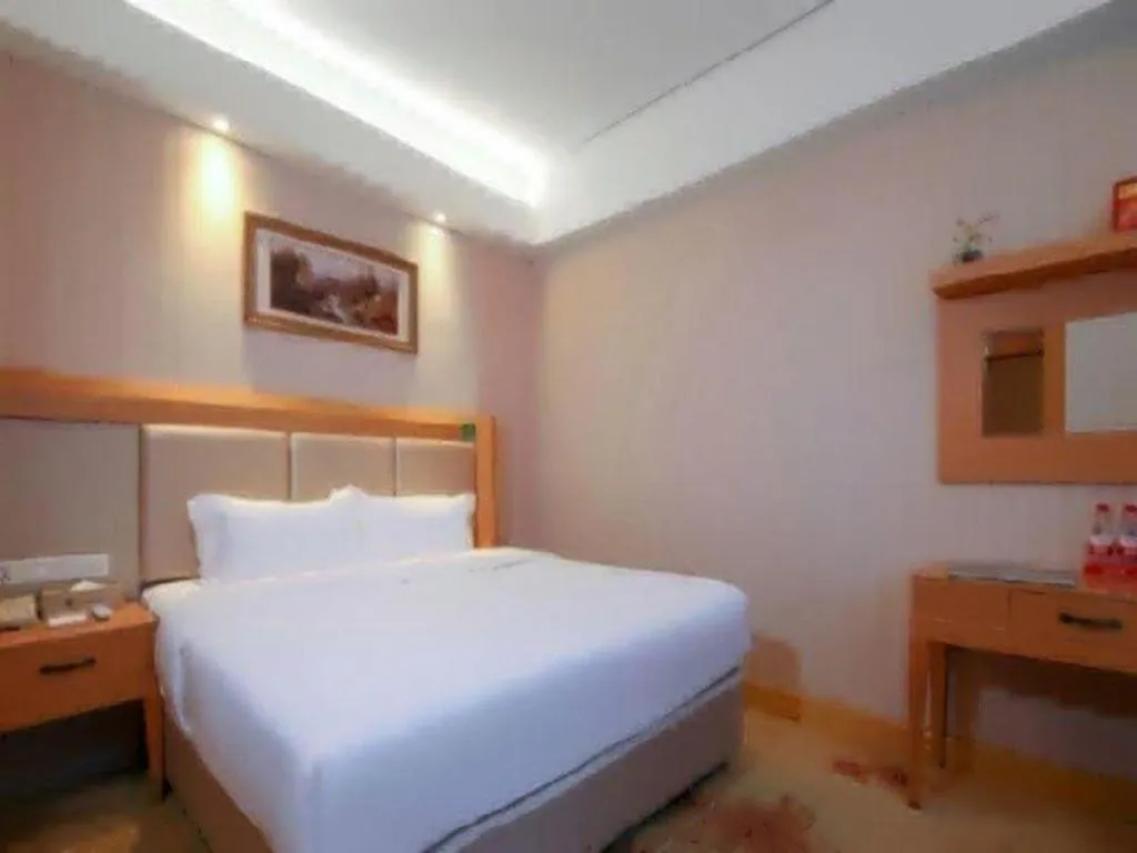 Bed in GreenTree Alliance Hotel Shenzhen Futian District Xiangmi Lake Xiangmei Mountain Metro Station