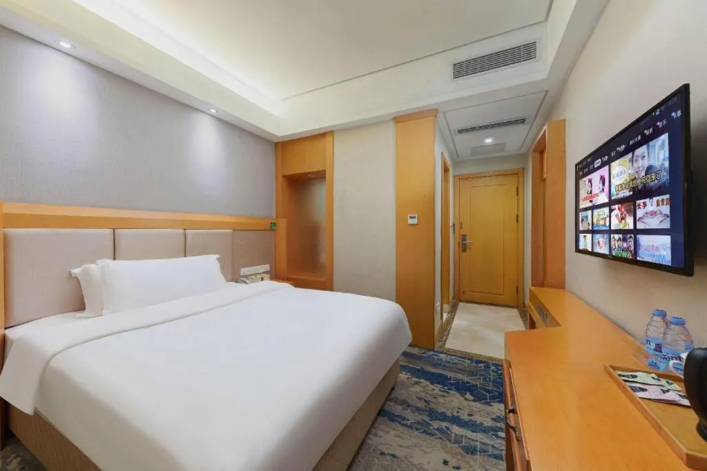 Bed in GreenTree Alliance Hotel Shenzhen Futian District Xiangmi Lake Xiangmei Mountain Metro Station