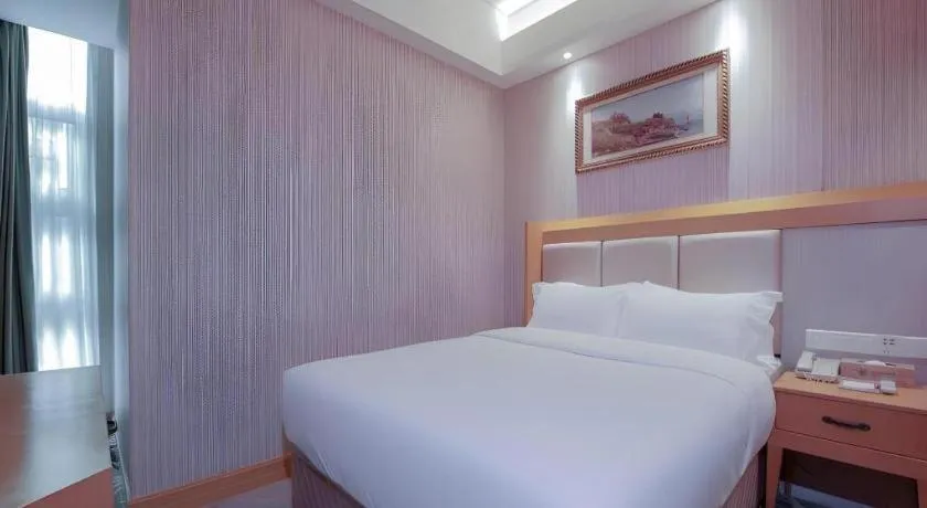Bed in GreenTree Alliance Hotel Shenzhen Futian District Xiangmi Lake Xiangmei Mountain Metro Station