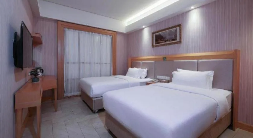 Bed in GreenTree Alliance Hotel Shenzhen Futian District Xiangmi Lake Xiangmei Mountain Metro Station