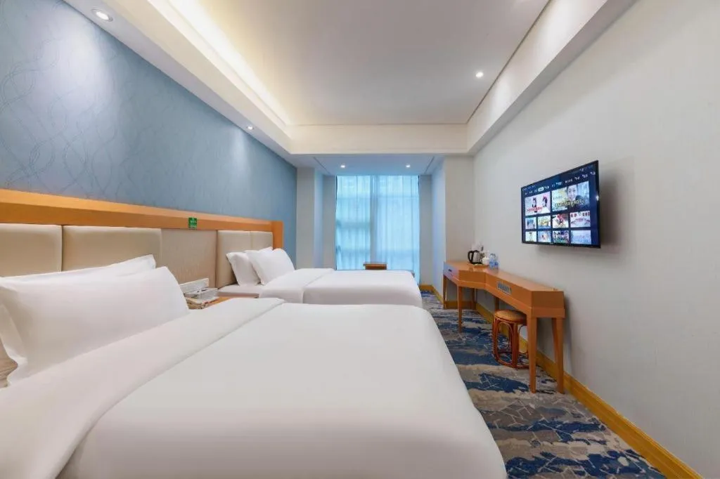 Bed in GreenTree Alliance Hotel Shenzhen Futian District Xiangmi Lake Xiangmei Mountain Metro Station
