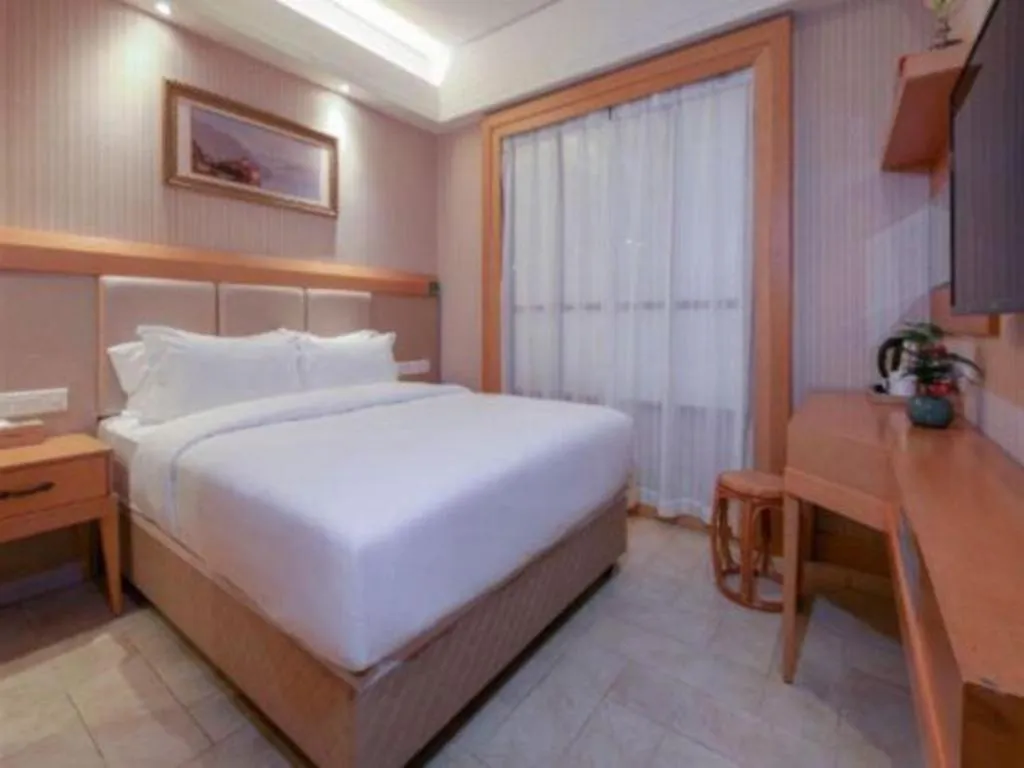 Bed in GreenTree Alliance Hotel Shenzhen Futian District Xiangmi Lake Xiangmei Mountain Metro Station