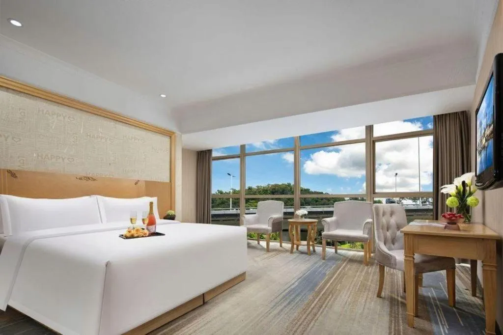 Bed in GreenTree Alliance Hotel Shenzhen Futian District Xiangmi Lake Xiangmei Mountain Metro Station