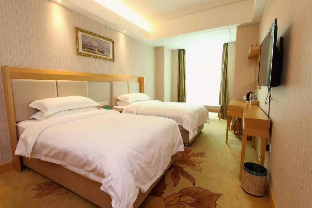 Bed in GreenTree Alliance Hotel Shenzhen Futian District Xiangmi Lake Xiangmei Mountain Metro Station