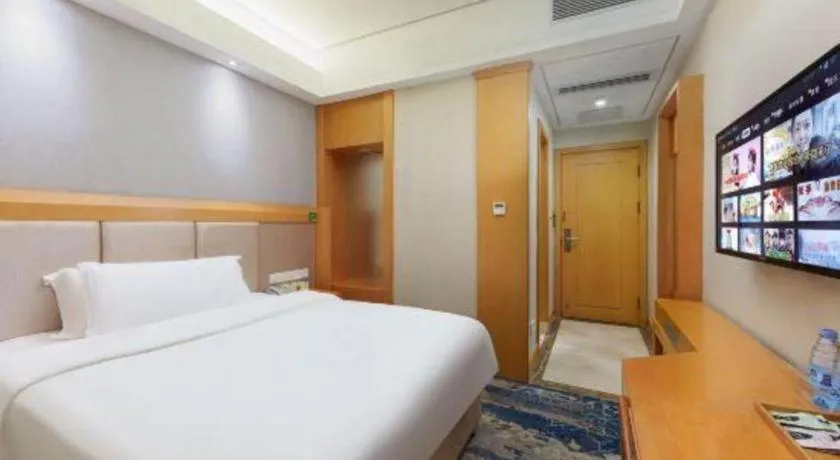 Bed in GreenTree Alliance Hotel Shenzhen Futian District Xiangmi Lake Xiangmei Mountain Metro Station
