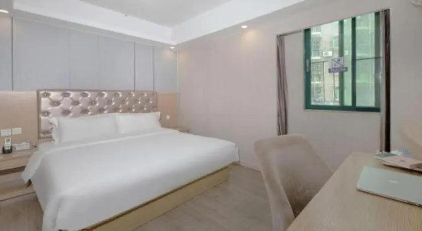 Bed in GreenTree Alliance Hotel Shenzhen Nanshan District Nantou Ancient City Majialong