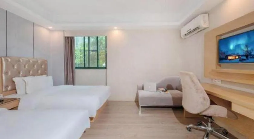 Bed in GreenTree Alliance Hotel Shenzhen Nanshan District Nantou Ancient City Majialong