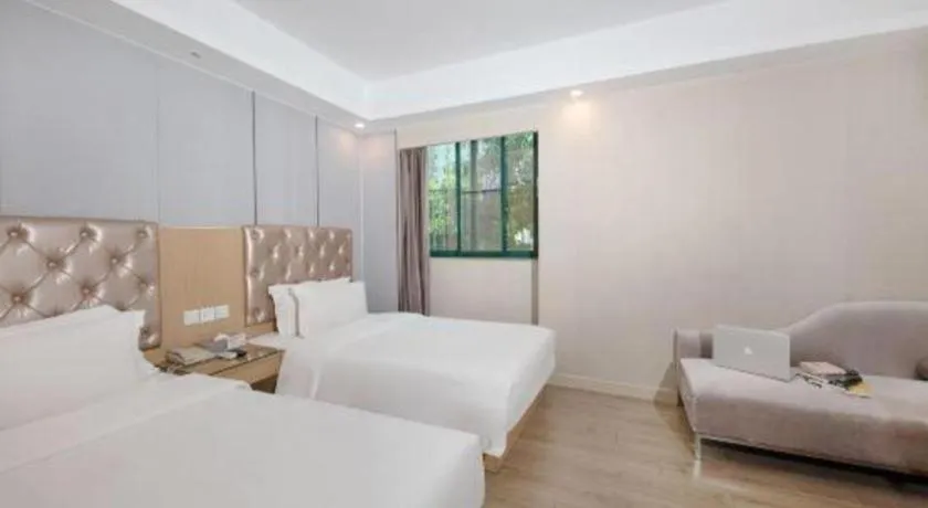 Bed in GreenTree Alliance Hotel Shenzhen Nanshan District Nantou Ancient City Majialong