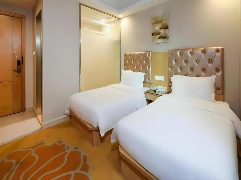 Bed in GreenTree Alliance Hotel Shenzhen Nanshan District Nantou Ancient City Majialong
