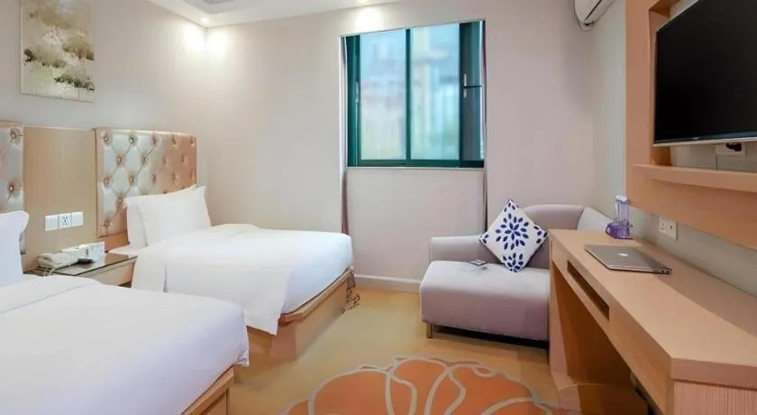 Bed in GreenTree Alliance Hotel Shenzhen Nanshan District Nantou Ancient City Majialong