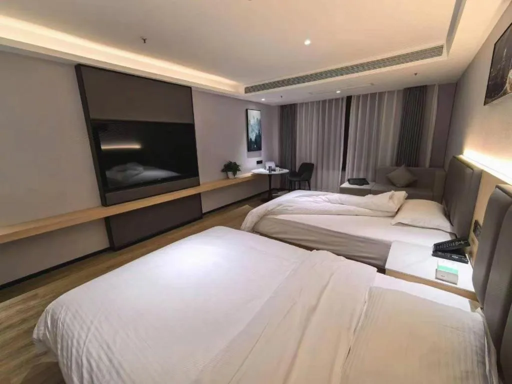 Bed in GreenTree Alliance Hotel Yancheng Engineering College Dayangwan Scenic Area