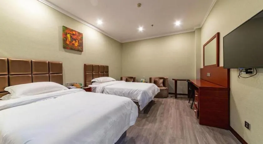 Bed in GreenTree Alliance Hotel Yancheng Engineering College Dayangwan Scenic Area