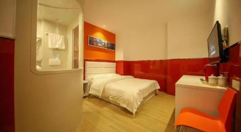 Bed in GreenTree Alliance Hotel Yancheng Engineering College Dayangwan Scenic Area