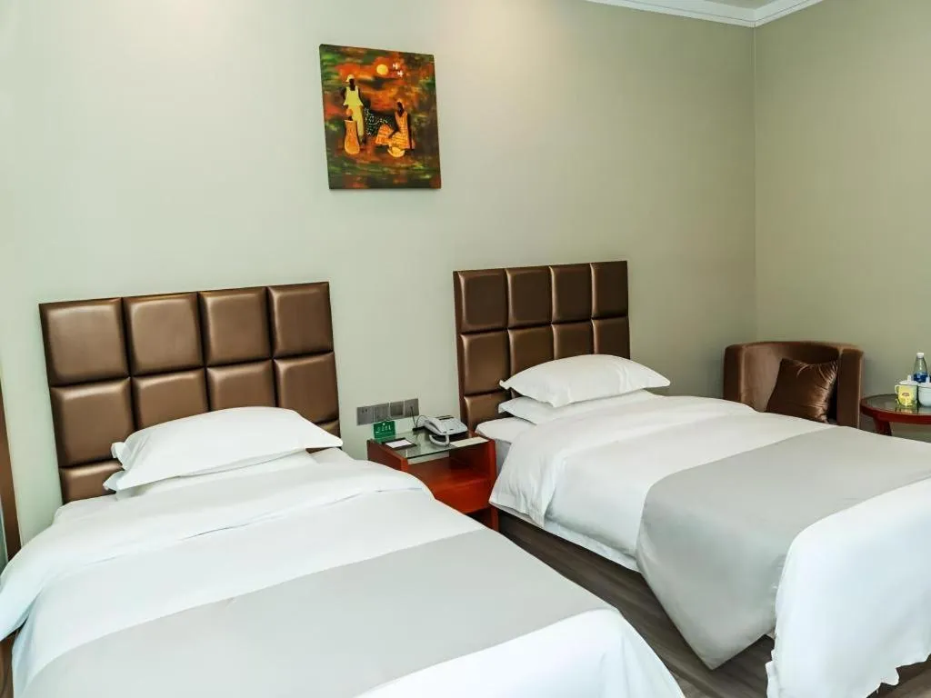 Bed in GreenTree Alliance Hotel Yancheng Engineering College Dayangwan Scenic Area