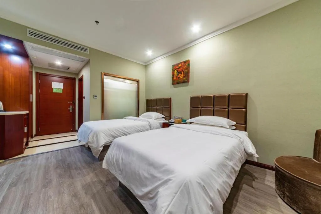 Bed in GreenTree Alliance Hotel Yancheng Engineering College Dayangwan Scenic Area