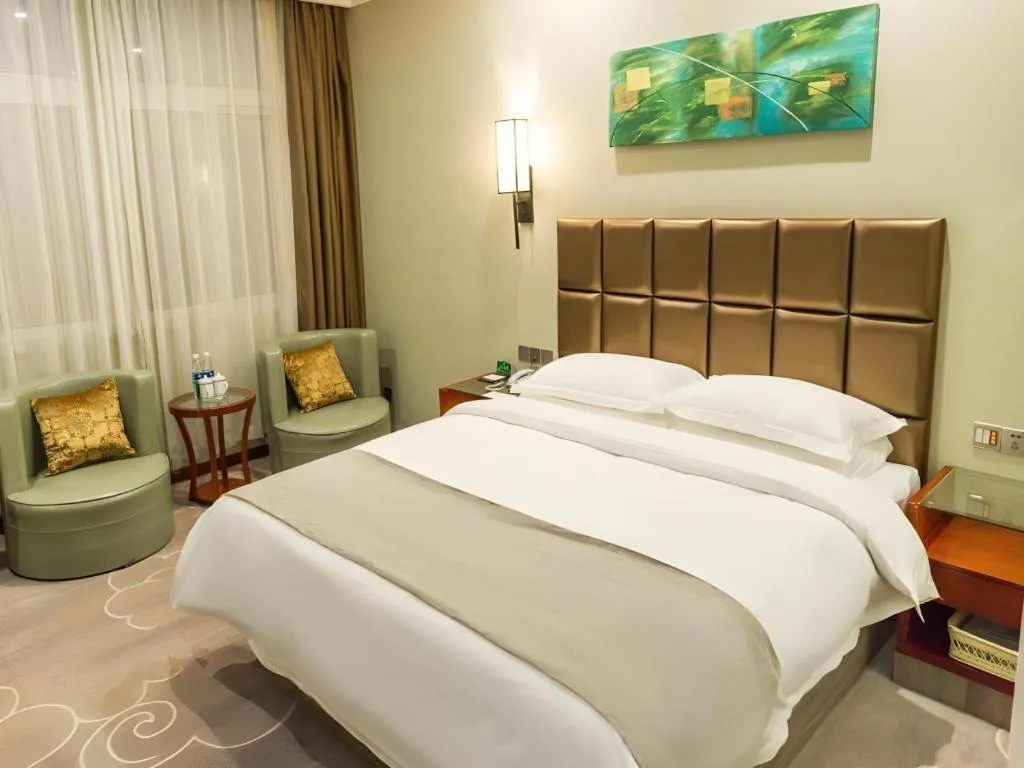 Bed in GreenTree Alliance Hotel Yancheng Engineering College Dayangwan Scenic Area