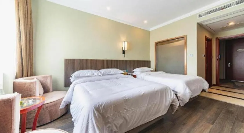 Bed in GreenTree Alliance Hotel Yancheng Engineering College Dayangwan Scenic Area