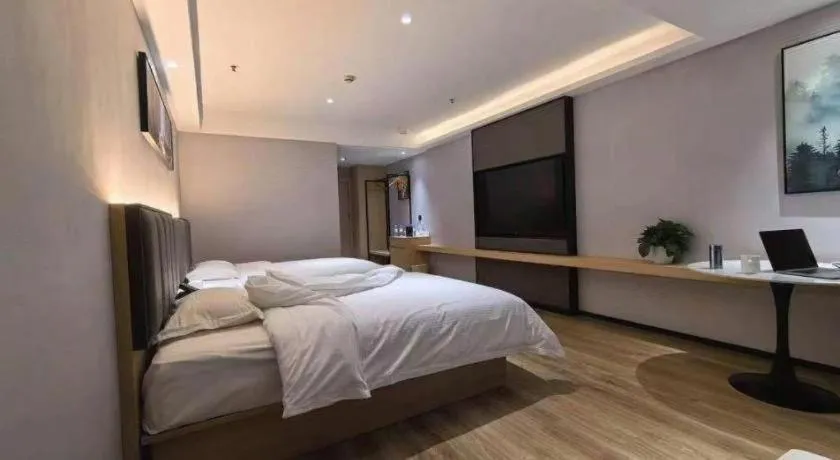 Bed in GreenTree Alliance Hotel Yancheng Engineering College Dayangwan Scenic Area