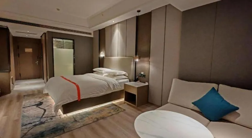 Bed in GreenTree Eastern Hotel Changge Yiwu City
