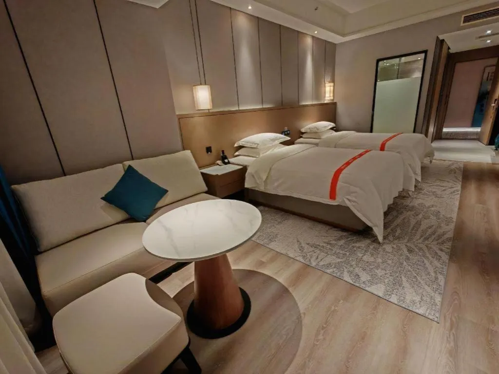 Bed in GreenTree Eastern Hotel Changge Yiwu City