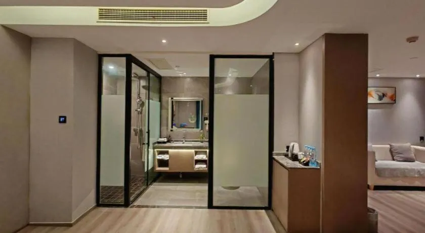 Bed in GreenTree Eastern Hotel Changge Yiwu City