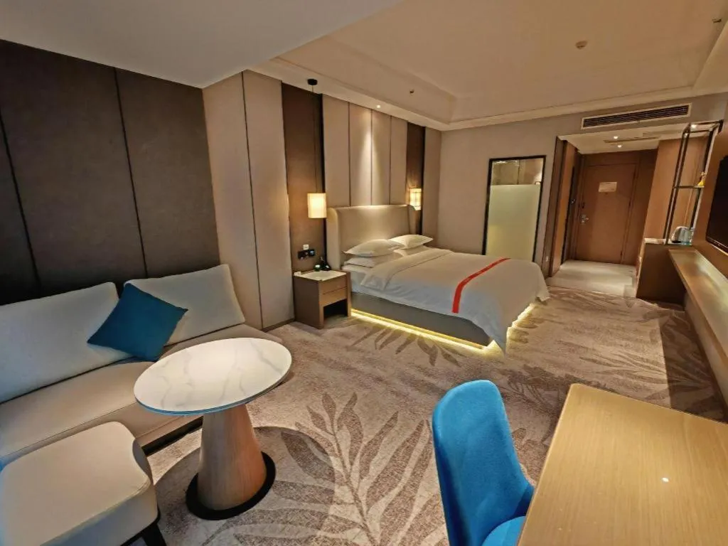 Bed in GreenTree Eastern Hotel Changge Yiwu City