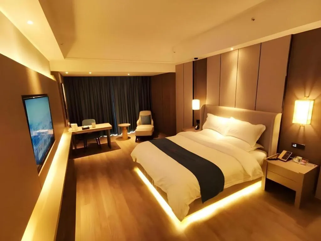 Bed in GreenTree Eastern Hotel Changge Yiwu City