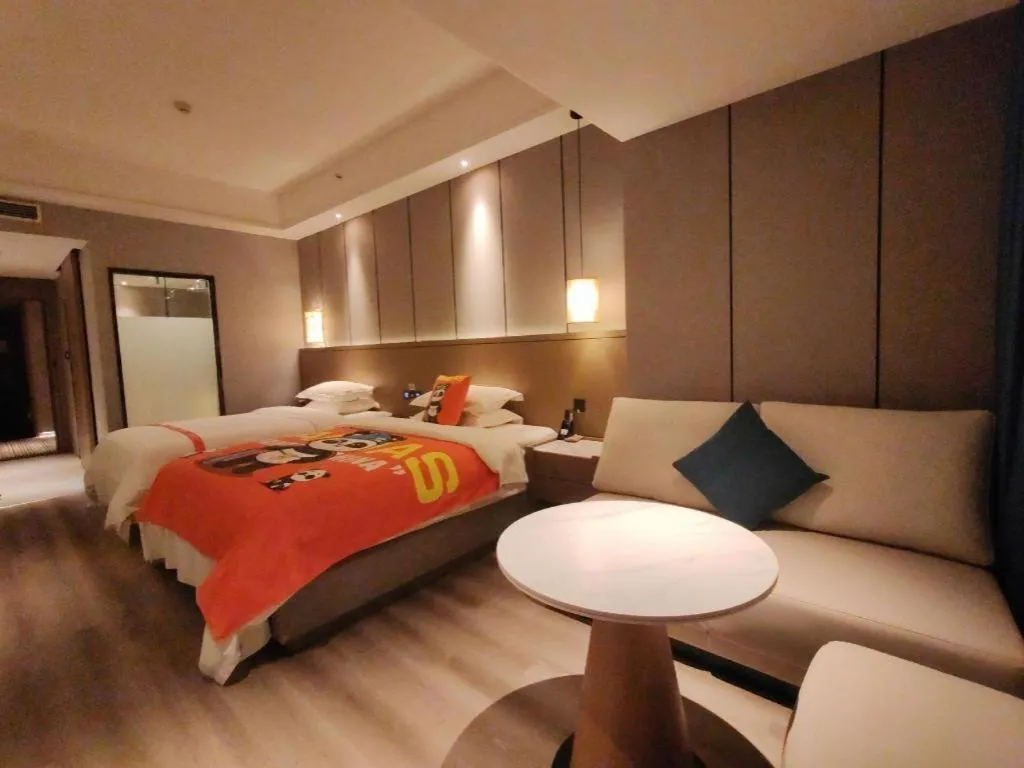 Bed in GreenTree Eastern Hotel Changge Yiwu City