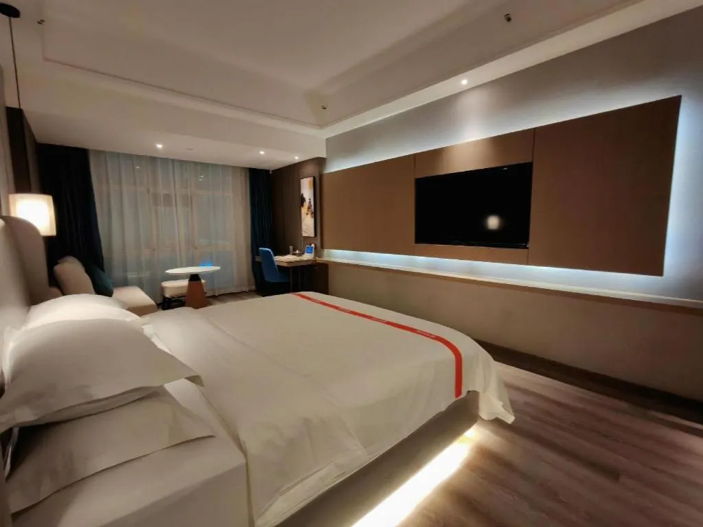 Bed in GreenTree Eastern Hotel Changge Yiwu City