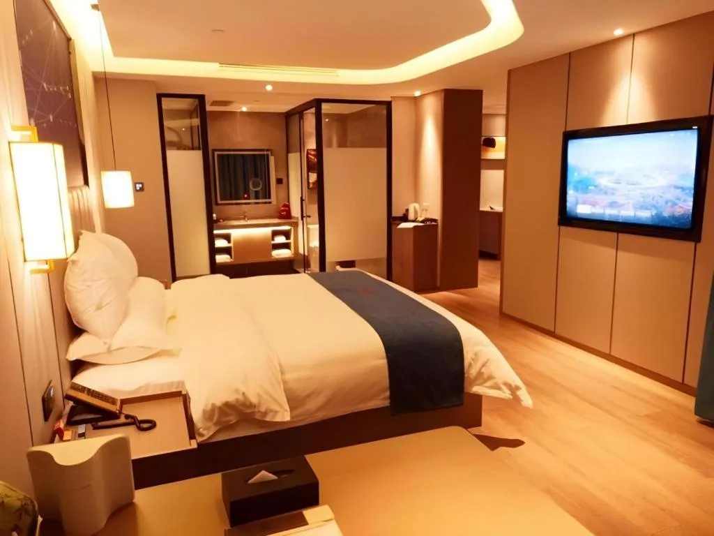 Bed in GreenTree Eastern Hotel Changge Yiwu City