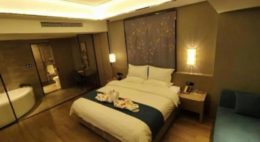 Bed in GreenTree Eastern Hotel Changge Yiwu City