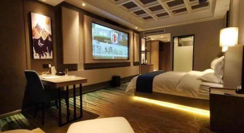Bed in GreenTree Eastern Hotel Changge Yiwu City