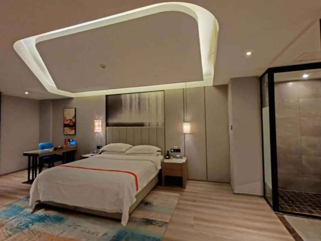 Bed in GreenTree Eastern Hotel Changge Yiwu City