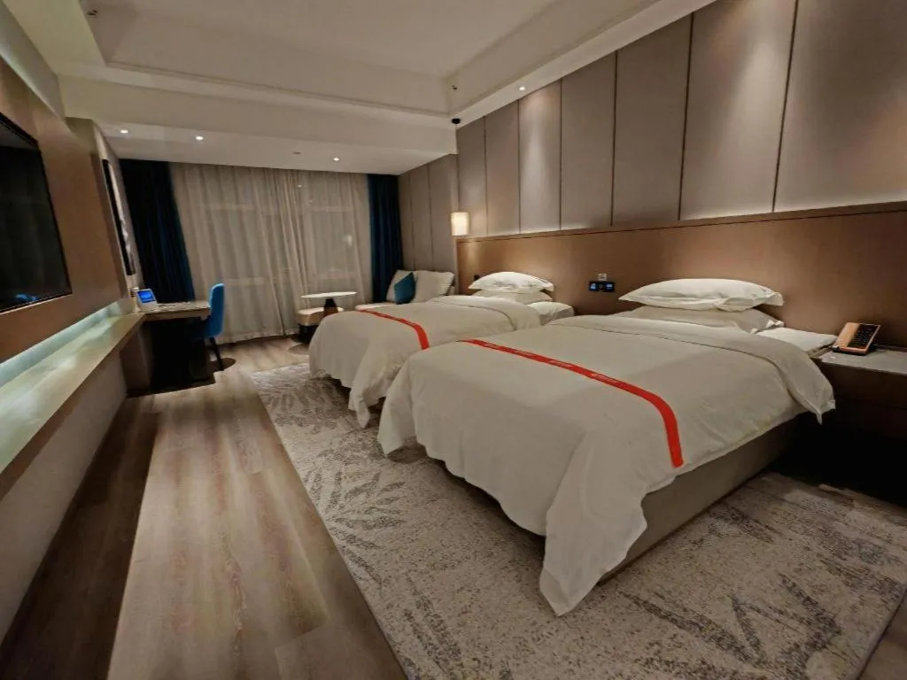 Bed in GreenTree Eastern Hotel Changge Yiwu City