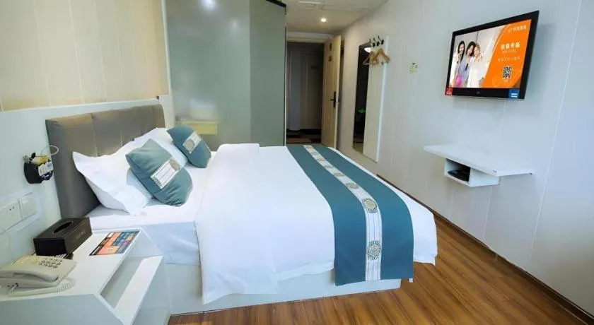 Bed in Shell Hotel Huaibei Jinying Plaza Long Distance Bus Station