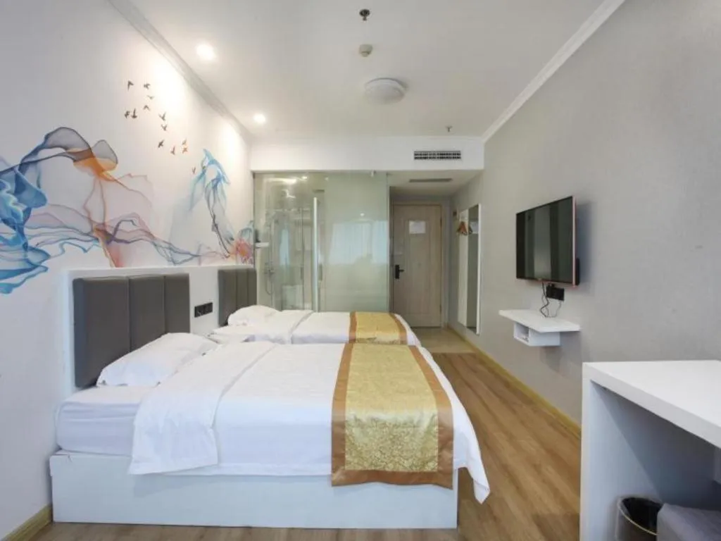 Bed in Shell Hotel Huaibei Jinying Plaza Long Distance Bus Station