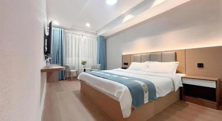 Bed in Shell Hotel Huaibei Jinying Plaza Long Distance Bus Station