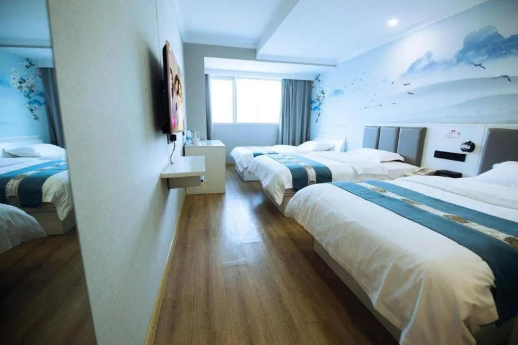 Bed in Shell Hotel Huaibei Jinying Plaza Long Distance Bus Station