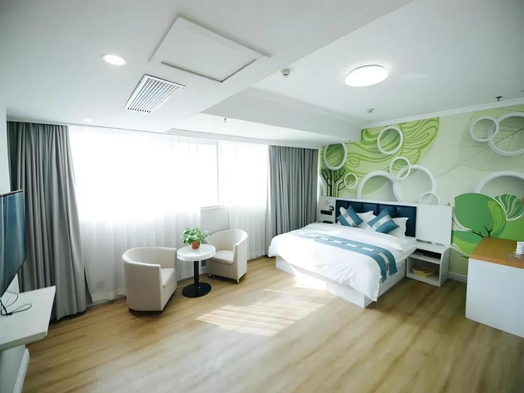 Bed in Shell Hotel Huaibei Jinying Plaza Long Distance Bus Station