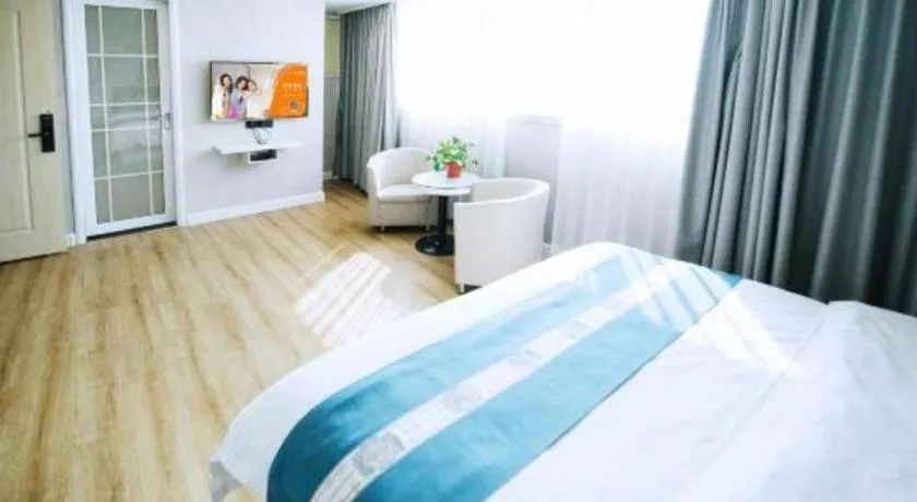 Bed in Shell Hotel Huaibei Jinying Plaza Long Distance Bus Station