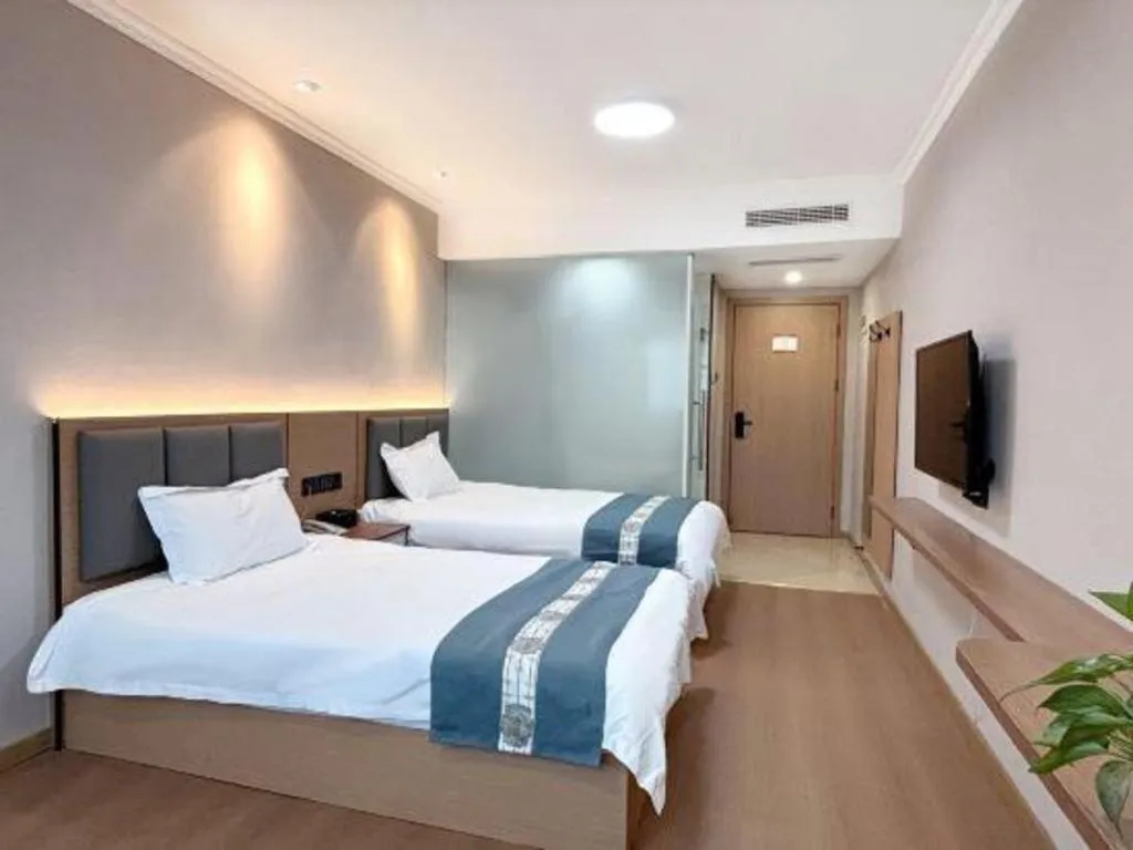 Bed in Shell Hotel Huaibei Jinying Plaza Long Distance Bus Station