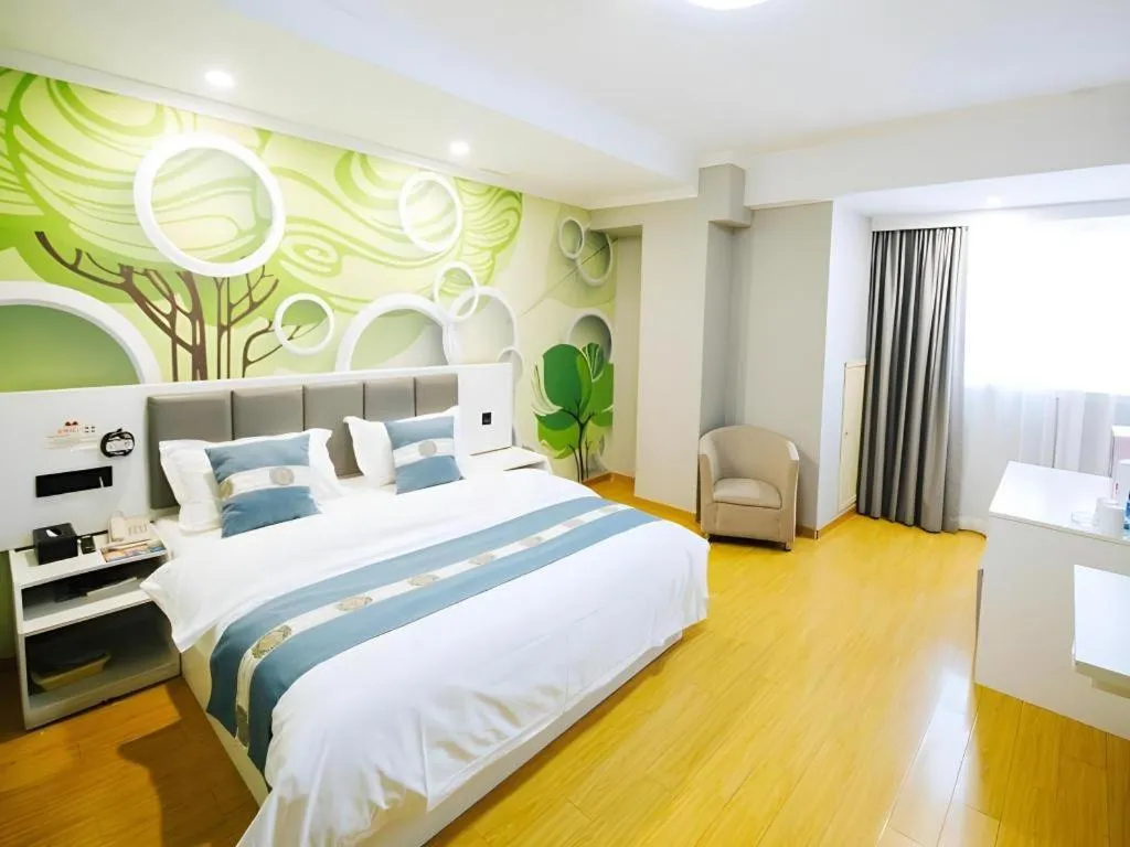 Bed in Shell Hotel Huaibei Jinying Plaza Long Distance Bus Station