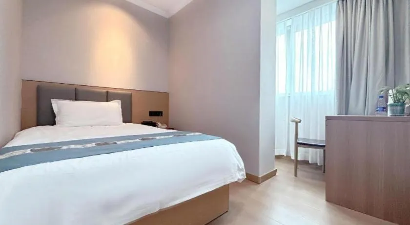 Bed in Shell Hotel Huaibei Jinying Plaza Long Distance Bus Station