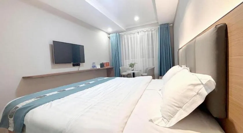 Bed in Shell Hotel Huaibei Jinying Plaza Long Distance Bus Station