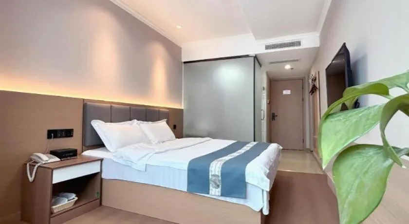 Bed in Shell Hotel Huaibei Jinying Plaza Long Distance Bus Station