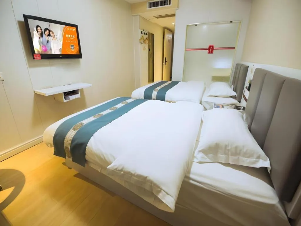 Bed in Shell Hotel Huaibei Jinying Plaza Long Distance Bus Station